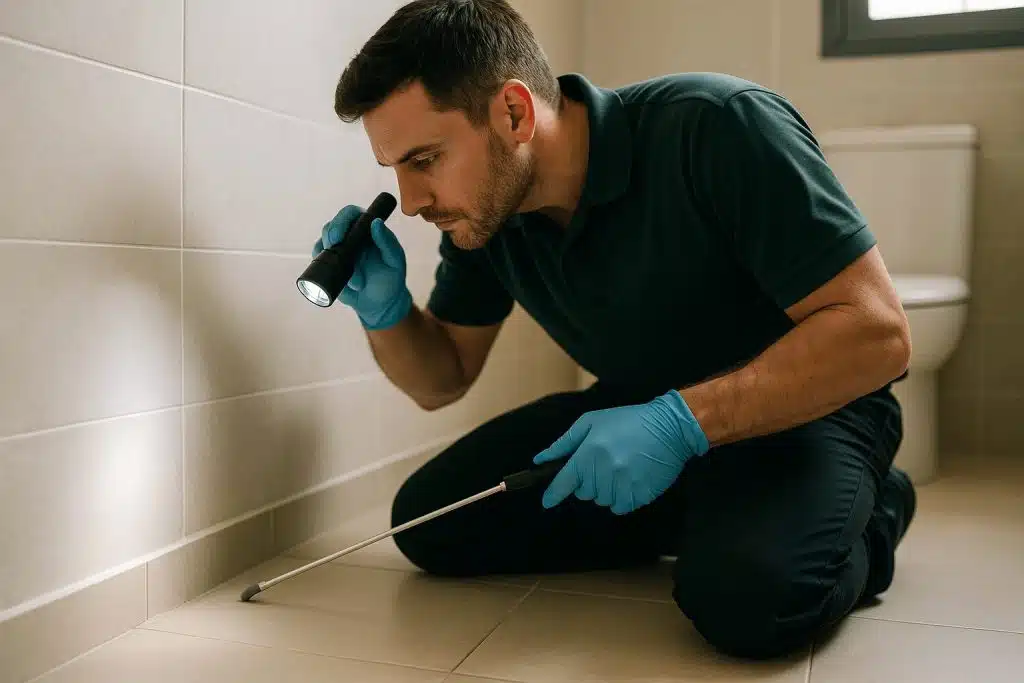 הדברת דג הכסף — טכנאי הדברה מקצועי בחדר אמבטיה